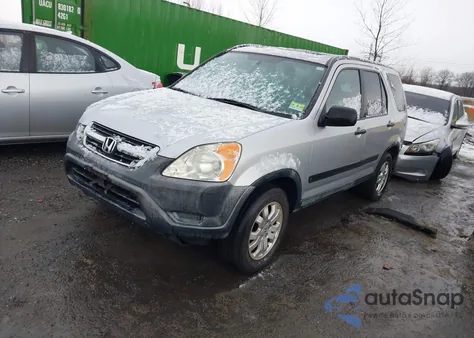 2002 Honda Cr-V Ex из США, поврежденный, VIN JHLRD78812C044690